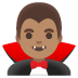 🧛🏽‍♂️ man vampire: medium skin tone display on Google